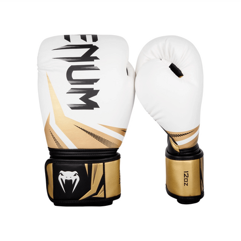 White and gold discount venum boxing gloves