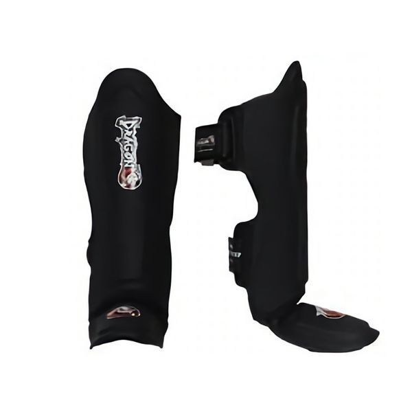 Dragon 40721 Shin Guards Black, Black, M