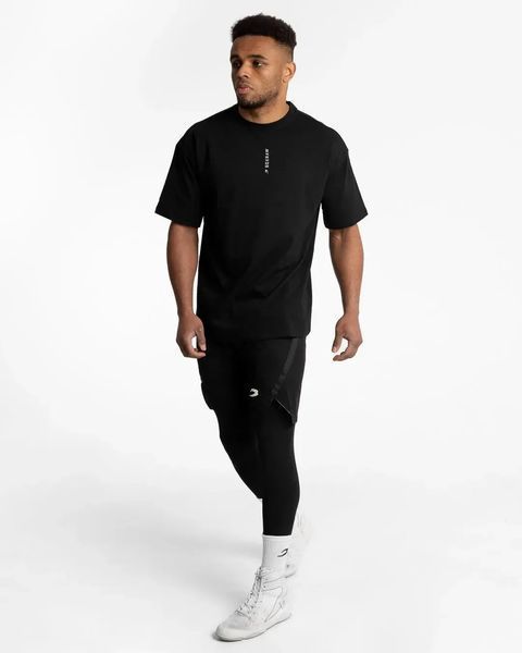Boxraw Lineal Oversized T-Shirt - Black, XS