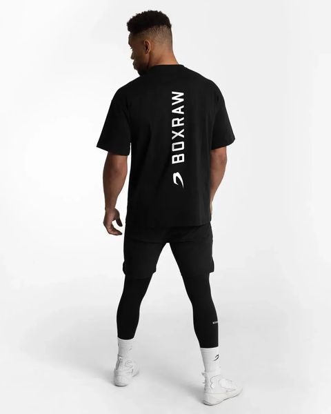 Boxraw Lineal Oversized T-Shirt - Black, XS