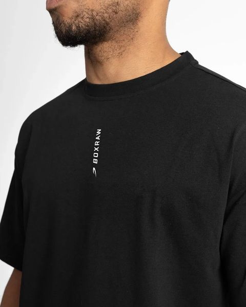 Boxraw Lineal Oversized T-Shirt - Black, XS