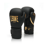 Боксерские перчатки Leone 1947 Black&Gold LE GN059D - 10 фото