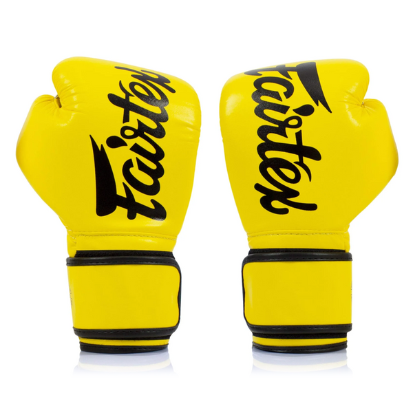 Boxing gloves Fairtex BGV14 Yellow, 10 oz