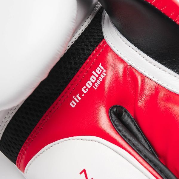 Leone Boxing Gloves IL TECNICO N3 (White-Red), 10 oz