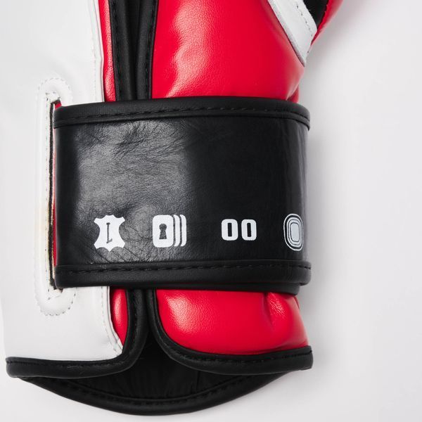 Leone Boxing Gloves IL TECNICO N3 (White-Red), 10 oz