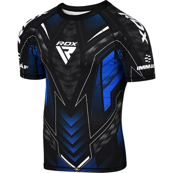 Рашгард RDX IMMAF Approved Half Sleeves Compression Shirt Blue RDX CSH-IMF-1U-M фото