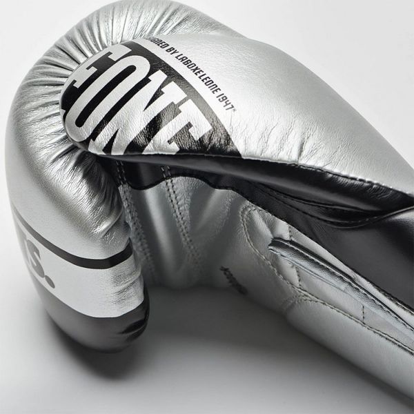 Leone Nexplosion Boxing Gloves Silver, 10 oz
