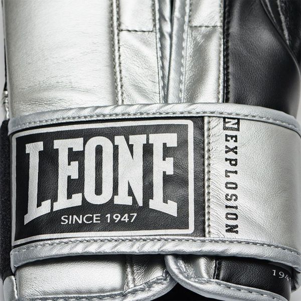Leone Nexplosion Boxing Gloves Silver, 10 oz