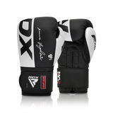Перчатки для бокса RDX F4 Boxing Sparring Gloves Hook & Loop Black RDX BGR-F4B-12 фото