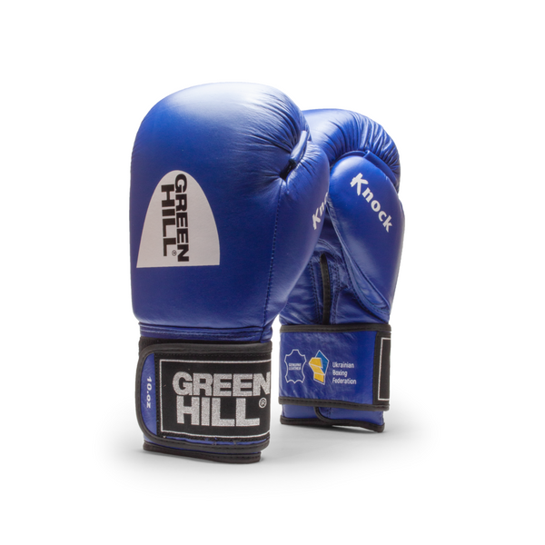 Рукавиці для боксу Green Hill &ldquo;KNOCK&rdquo; (Ліцензовані ФБУ) GH KBK-2105 B14 фото