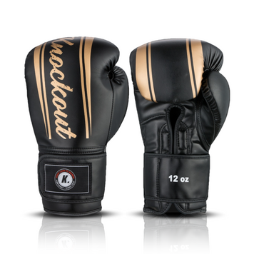Рукавиці для боксу Knockout Drago 1.0 /чорно-золоті/ KO BG D003 - 10 фото