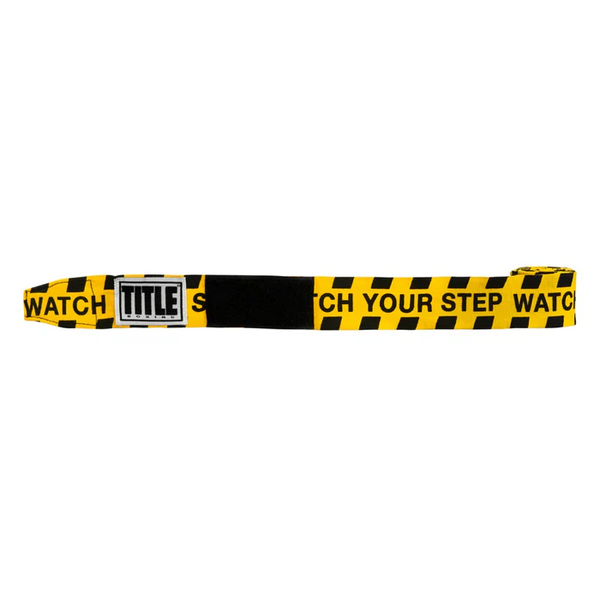 Боксерські бинти TITLE Boxing Print Hand Wraps 180" Gold/Black/White TB  SMHWP XL WYS фото