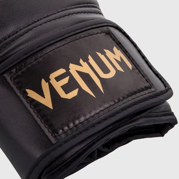 Venum Contender Boxing Gloves - Black/Gold, 10 oz
