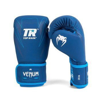 Venum x Top Rank Original Impact Boxing Gloves - Navy Blue, 14 oz