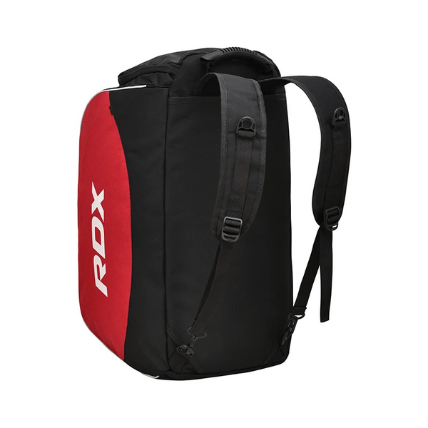 Спортивна сумка-наплічник RDX R1 Duffel Bag with Backpack Straps RedBlack RDX GKB-R1B фото